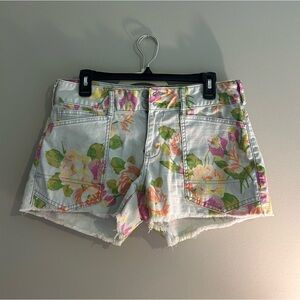 Pilcro Floral Jean Shorts